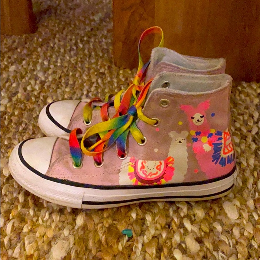 Converse girls’ llama high top
